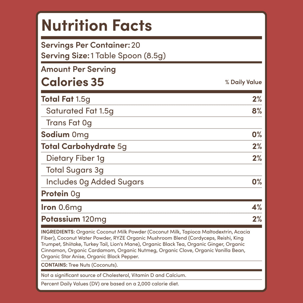 Mushroom Chai (1 Pack - 20 Servings)