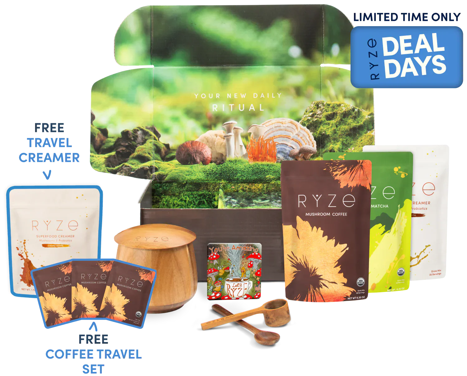 RYZE Ritual Set (Matcha + Coffee)