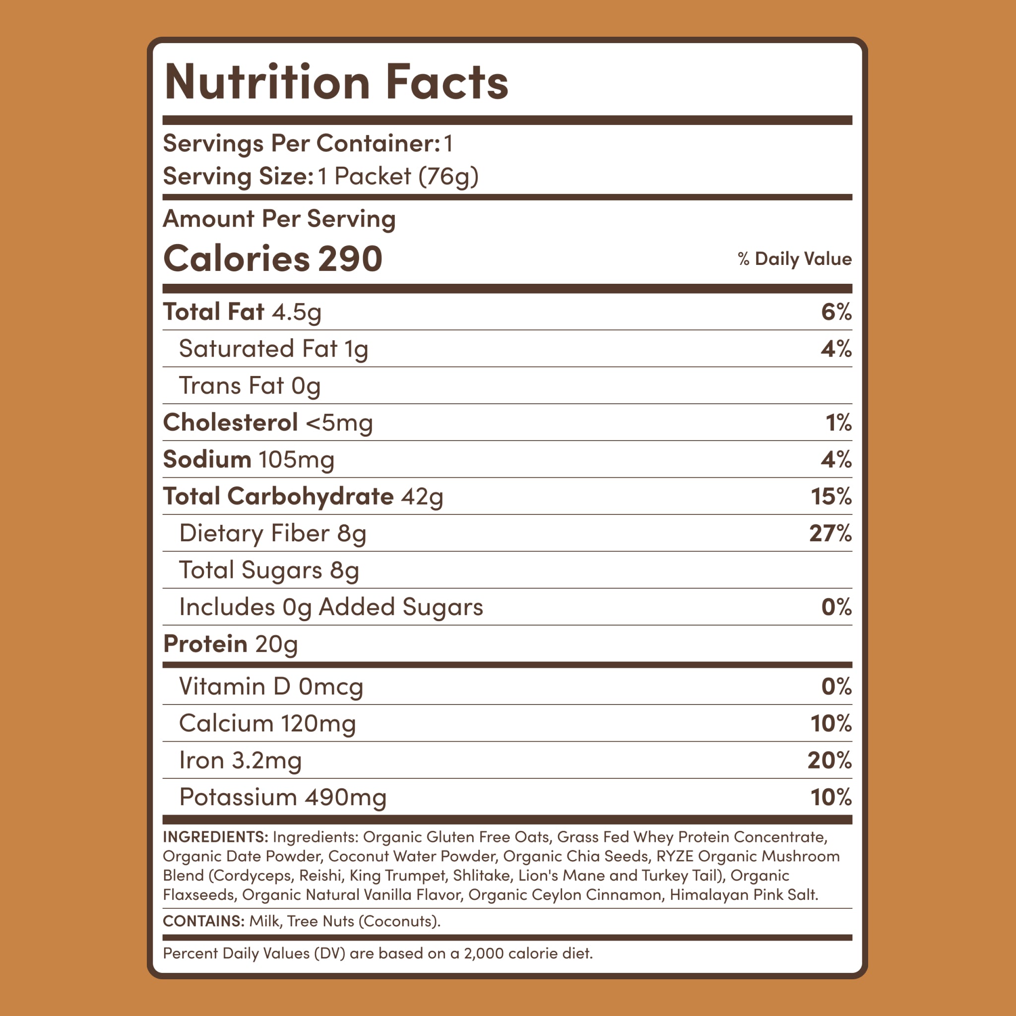 Mushroom Overnight Oats (14 Servings)