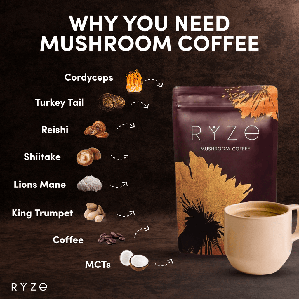 RYZE Day + Night Bundle (Mushroom Coffee + Mushroom Cocoa)