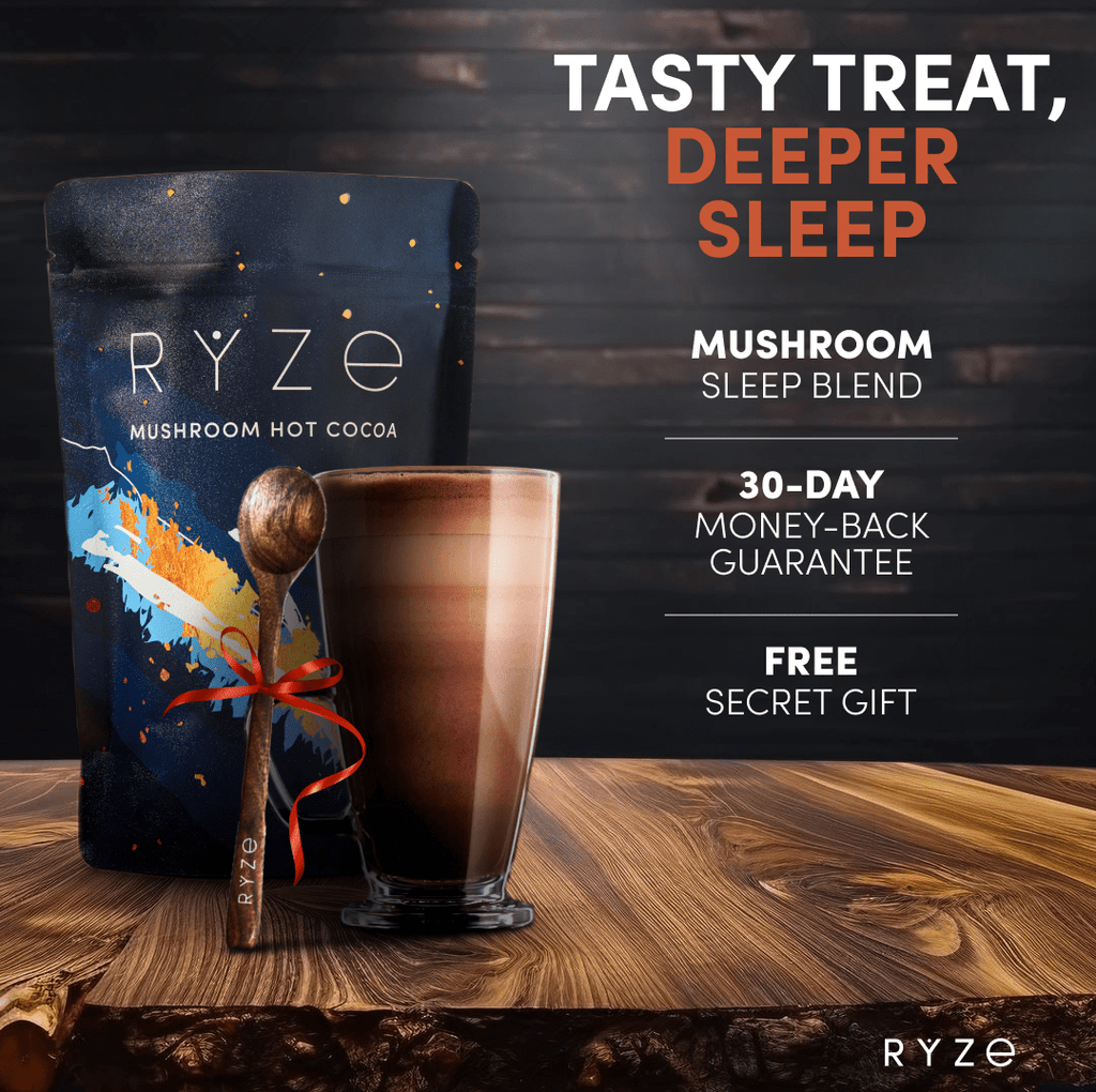 RYZE Hot Cocoa - with 6 Sleep Superfoods to Help Fall Asleep and Stay Asleep