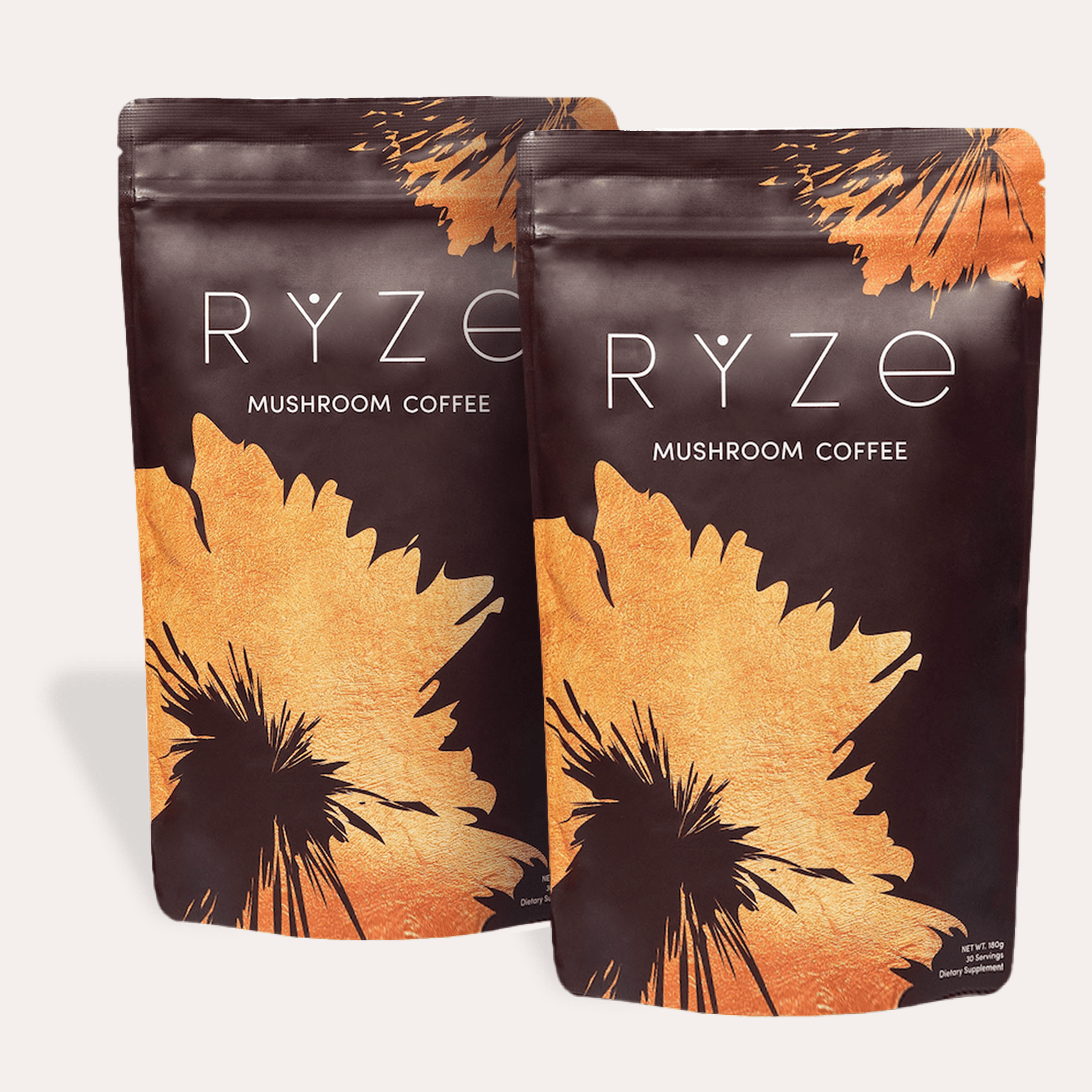 RYZE Mushroom Coffee - with 6 Organic Adaptogenic Mushrooms Grown in USA and High Potency